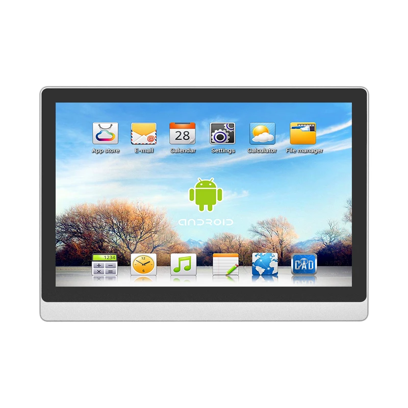 Простой сенсорный 17,3 дюймовый встроенный A64 Android 6,0 OS промышленный емкостный сенсорный экран 1080P Android все в одном компьютере