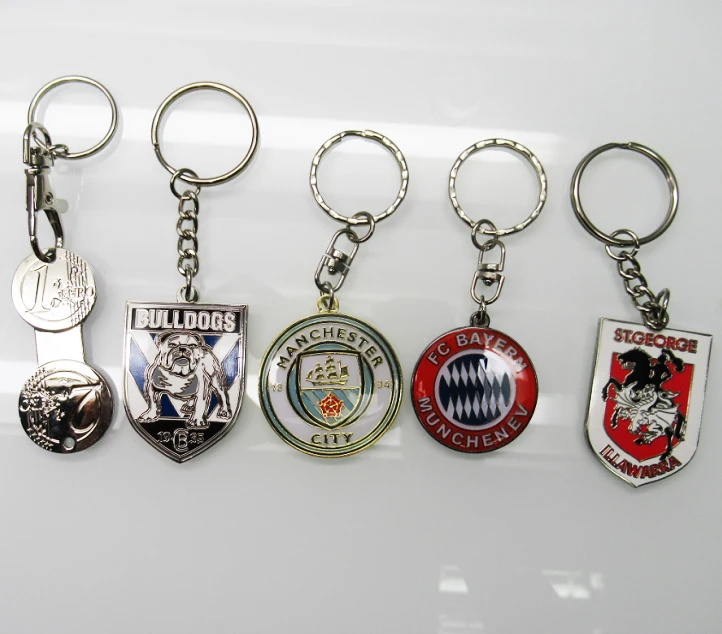 Accept OEM  Business Gifts Advertising Giveaways Creative Design Custom Shape Make Your Own Style Metal Key Holder Keychain