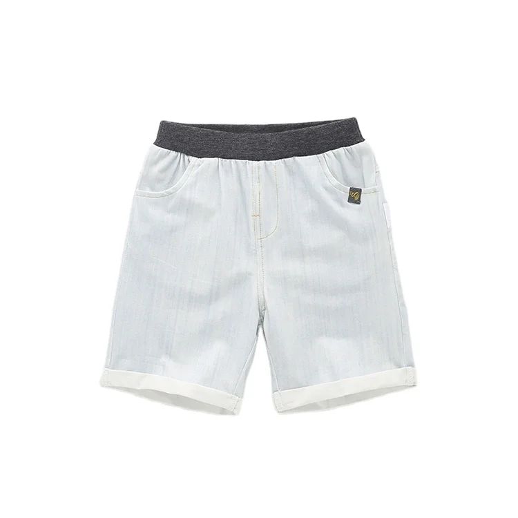 Summer new design casual jeans shorts for kids fashion boy elastic waist denim shorts