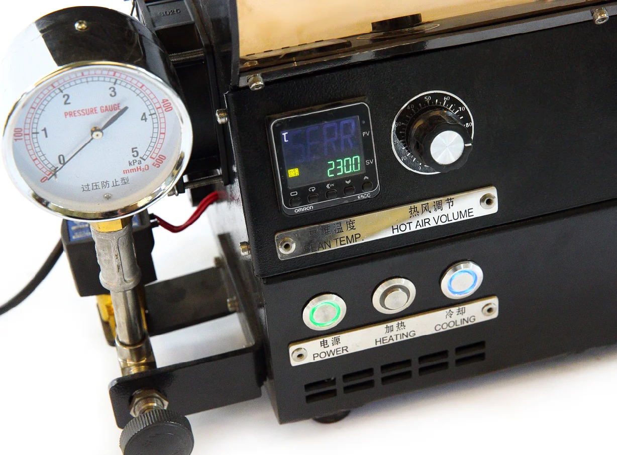 Wintop Commercial Coffee Roaster Machine Stainless Steel Half Hot Air Coffee Roaster Machine 300g Household Coffee Roaster