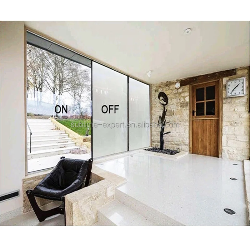 Self-Adhesive Electronic Switchable Smart Film Pdlc Smart Tint Pdlc Film Smart Window Film For Sliding Glass Door