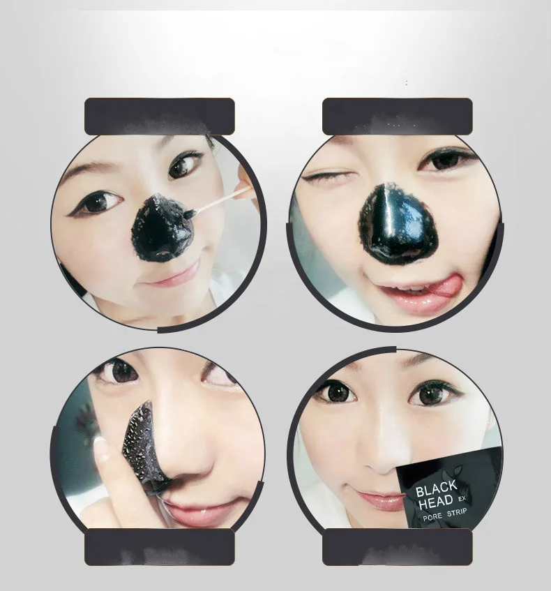 PILATEN tearing style deep cleansing purifying peel off black head,nose mask blackhead mask.
