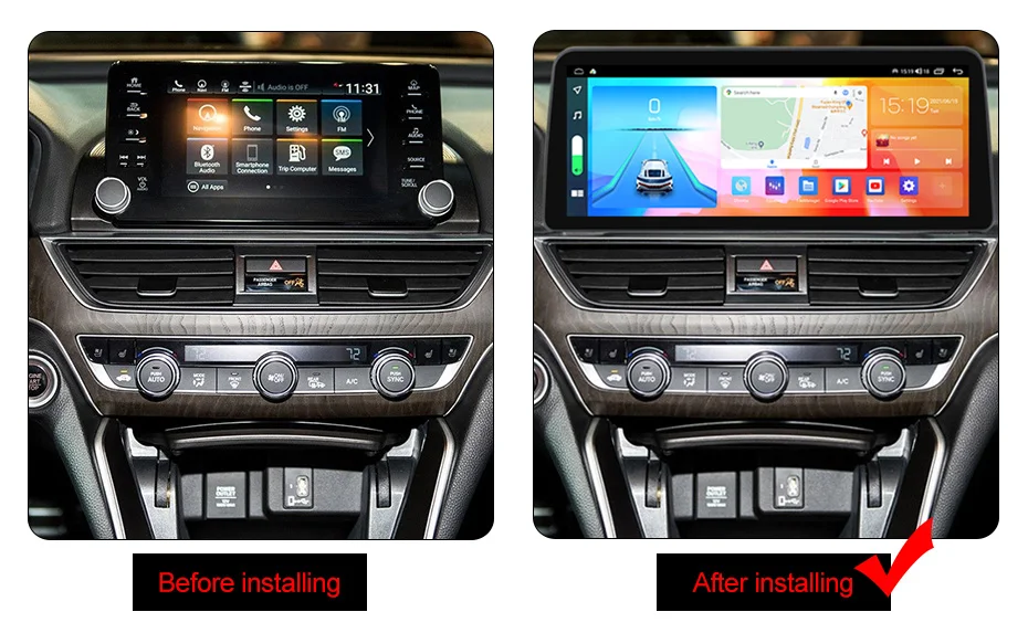 MEKEDE android car radio touch screen DVR RDS DSP For Honda Accord 2018-2021 QLED 360 panoramic camera