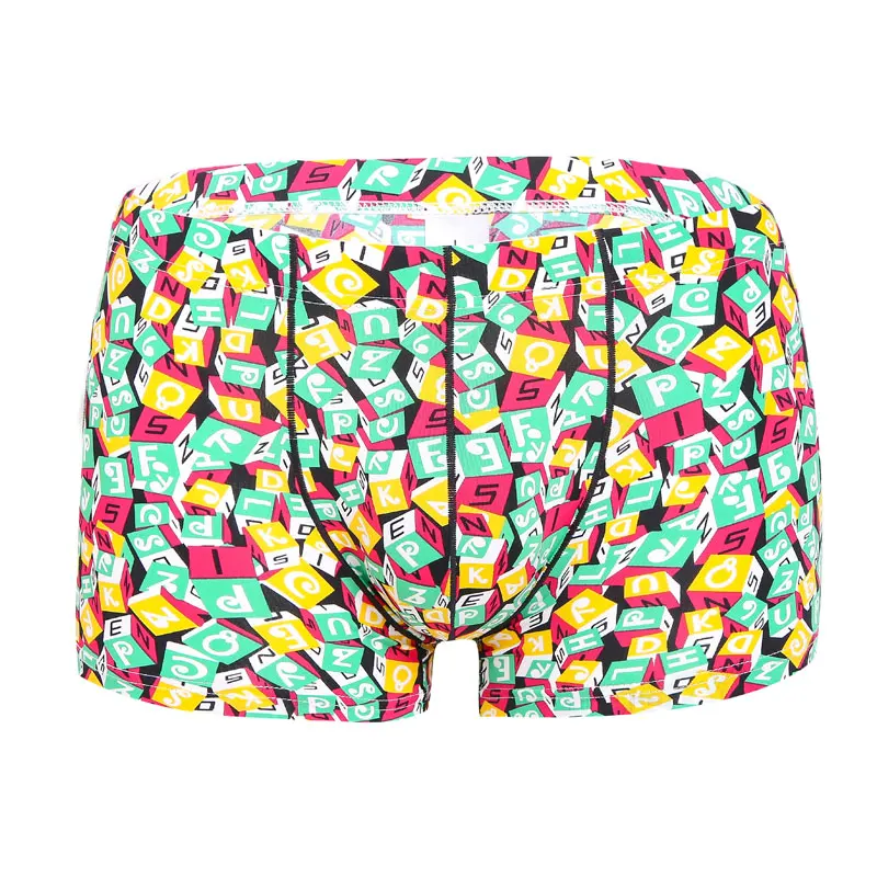 OEM ice silk fabric  man underwear sexy pants digital print