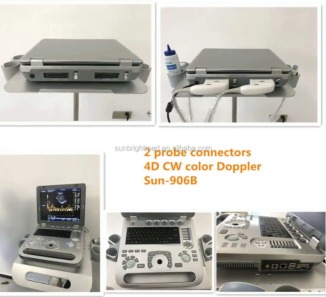 SUN-906B Portable Color Doppler scan High-end Rectal probe Veterinary ultrasound for pig sheep cattle goat