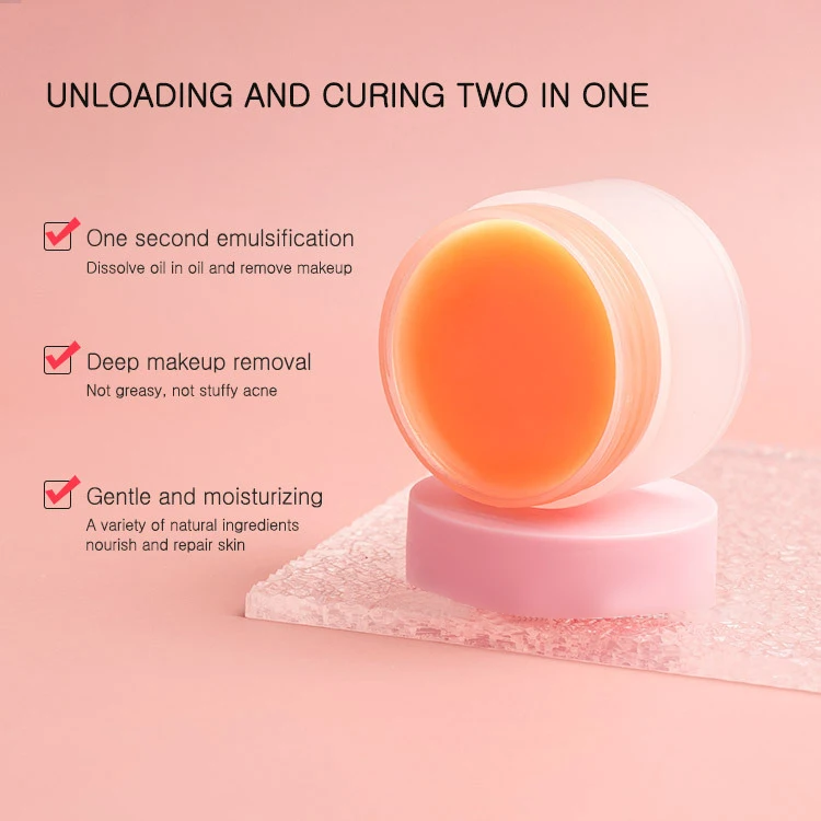 Low MOQ Private Label Skin Care Organic Vegan Face Lip Eye Makeup Deep Cleansing Cream Makeup Remover Balm