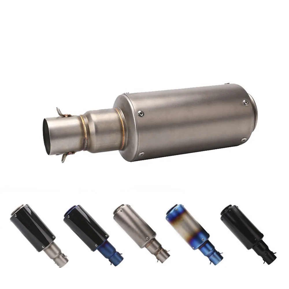 Custom Cheap Universal Sports Motorcycle Modified 51 mm General Blast Street Muffler Exhaust Pipe