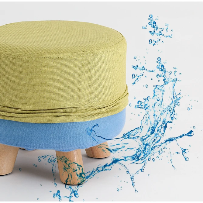 
Furniture Manufacturer Wood Frame Stool Beech Ottomans Pouf 