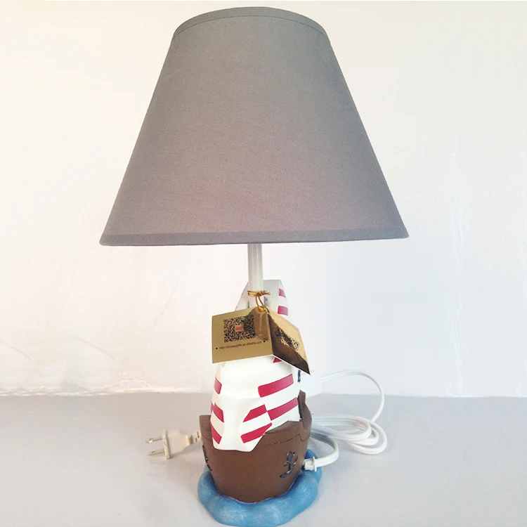 Hot Sale Model Pirate Ship Table Lamp Corsair Shape Study Desk Lamp