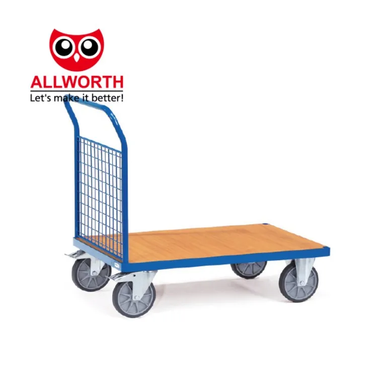 Wholesale Industrial Warehouse Trolley Wheels With Brakes Transport Cart