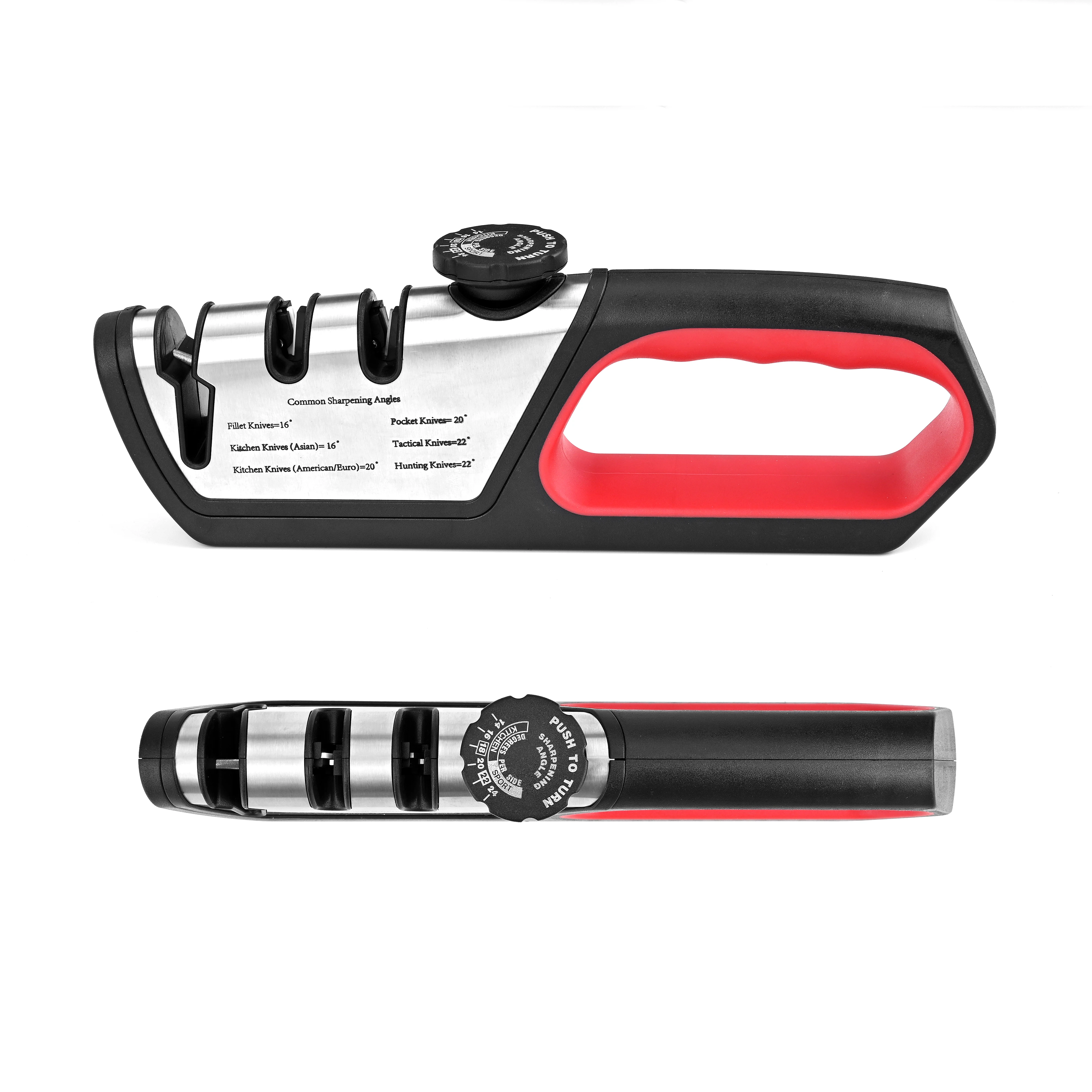 Kitchen Accessories 4 Stages multi task wolfram steel knife Ceramic Stone Sharpener with handle