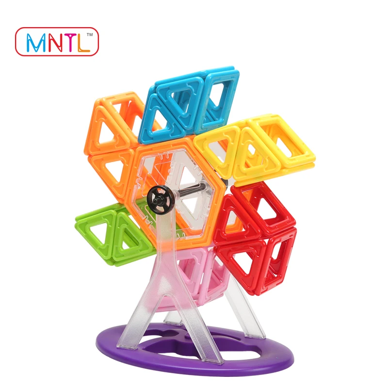 Дошкольного DIY playmags 100 шт магнитные блоки играть игрушка магнит ясно для