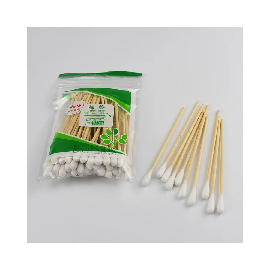 
Factory Outlet White Soft Odourless Tasteless Pocket Cotton Swab 