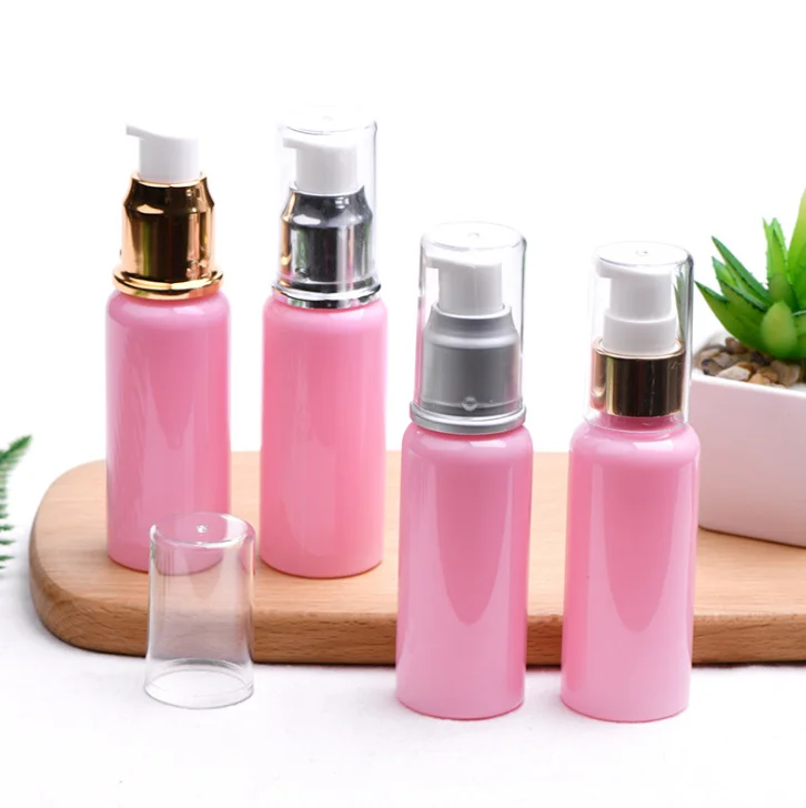 2020 popular pink lotion pump bottles pet bottles manufacturers luxury lotion pump bottle 50ml
