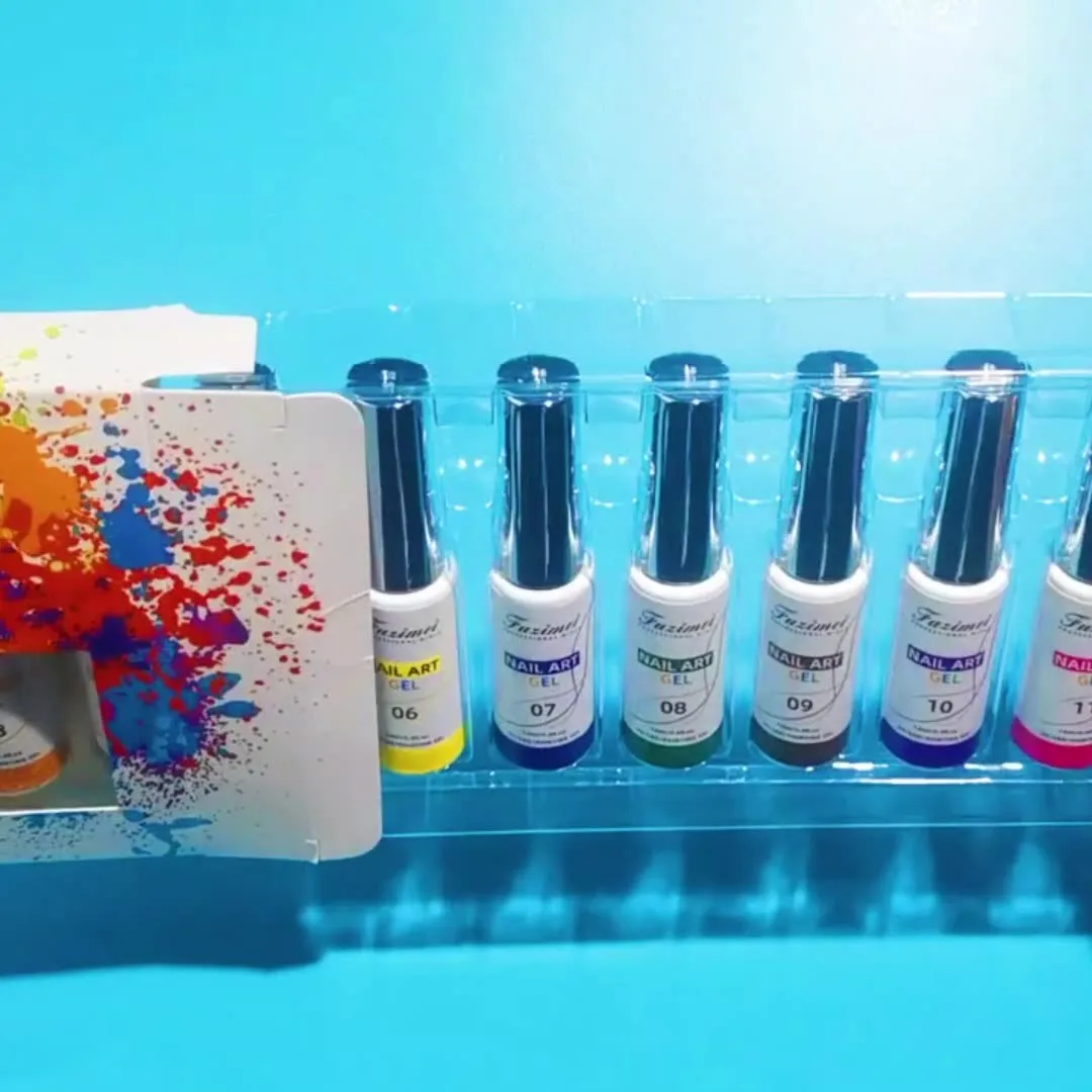 Nail Painting Glue Cable Nail Polish Glue High-density Platinum Flower Solid Line Painting Glue 12 Color Phototherapy Gel