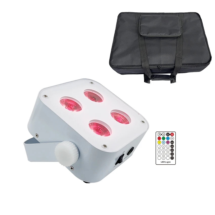 Dj s4 uplight для свадьбы 4*18 Вт RGBWA UV WIFI Пульт дистанционного управления беспроводной светодиодный прожектор с батарейным питанием