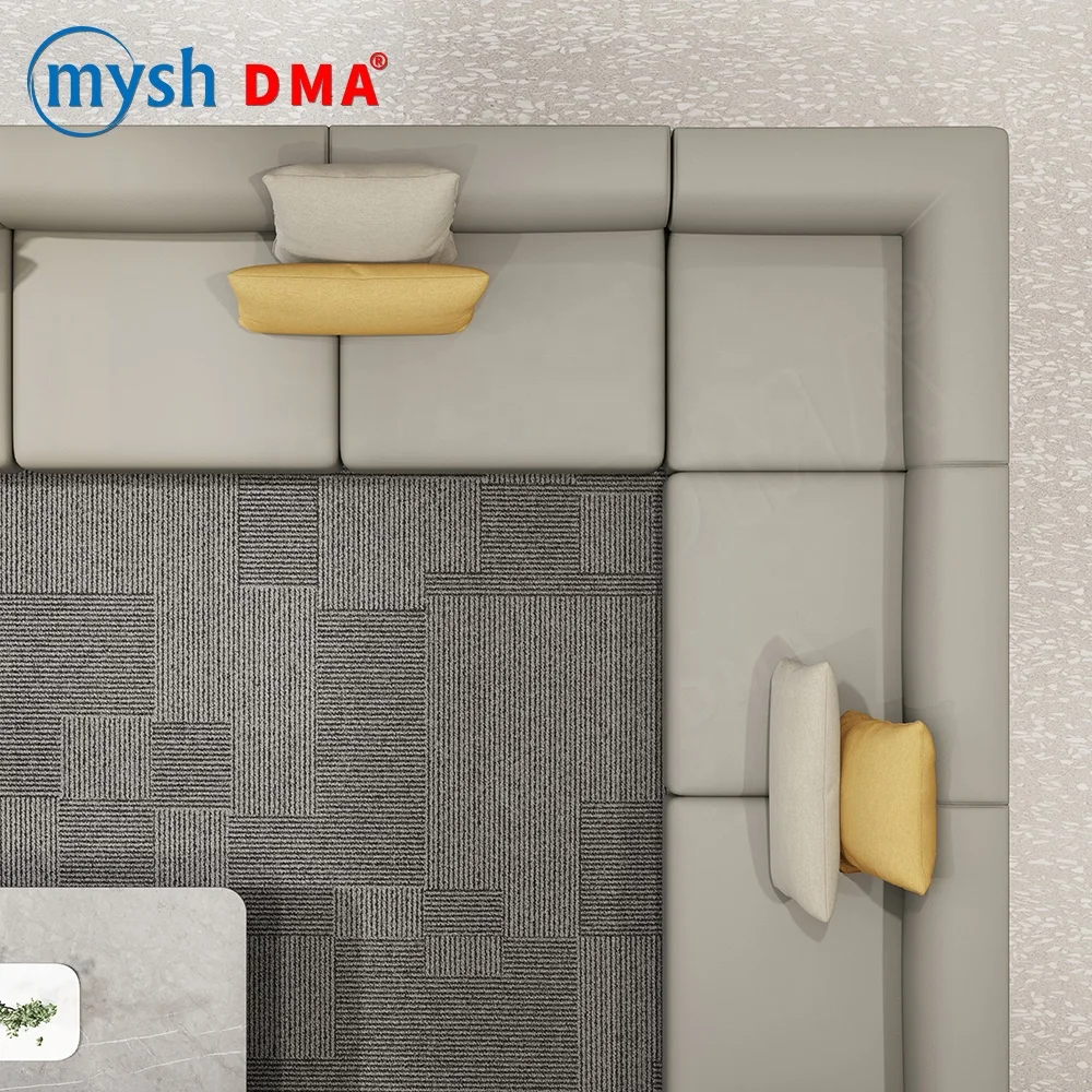 New Chinese Style Design L-shape Corner Leisure Business Reception Office Combine Furniture Sofas