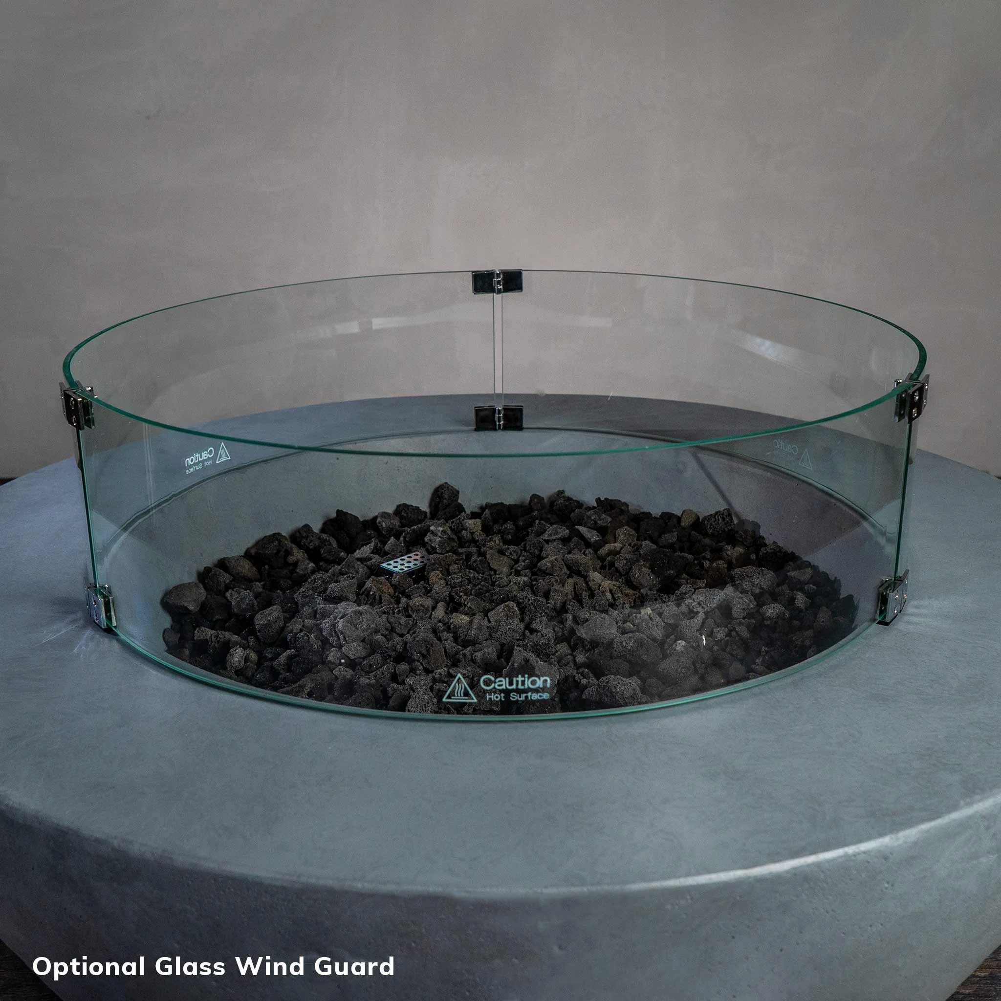 CG001-24 outdoor propane gas patio fireplace Stainless steel metal GFRC/GRC indoor gas fire pit