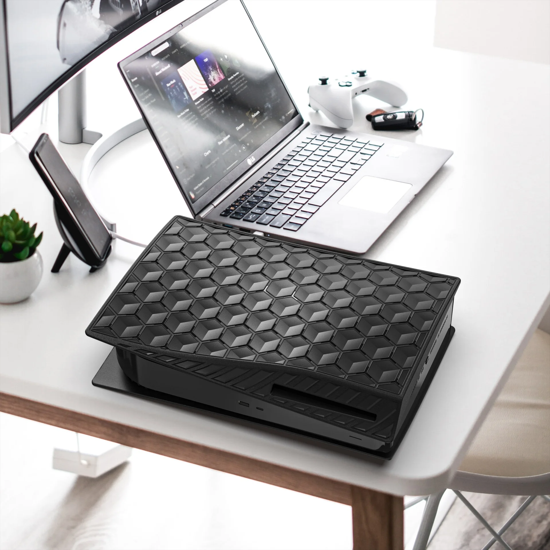 Disc ABS Anti-Scratch Dustproof Cover Case Replacement Shell Plate Hard Shockproof Faceplates for Playstation 5 PS5 Console