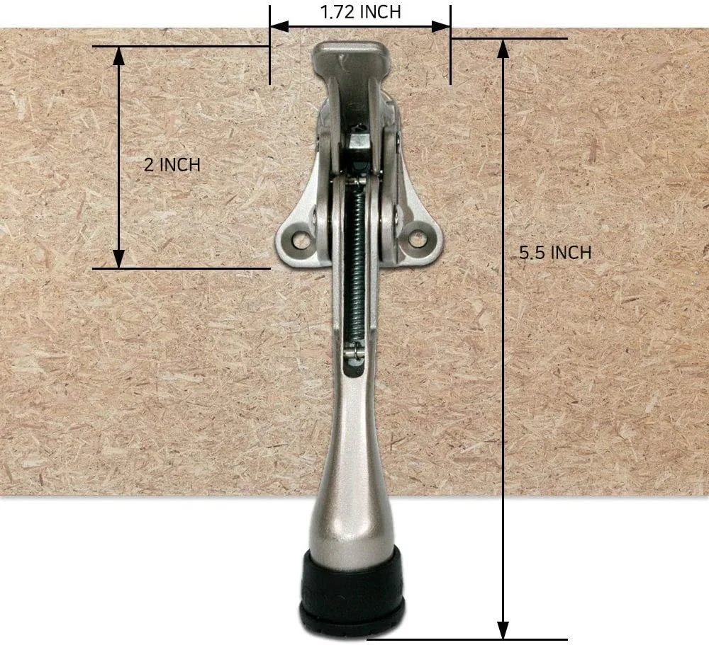 Height 4 inch automatic floor door stop Downshift door stop One-button height adjustable semi-automatic door stop