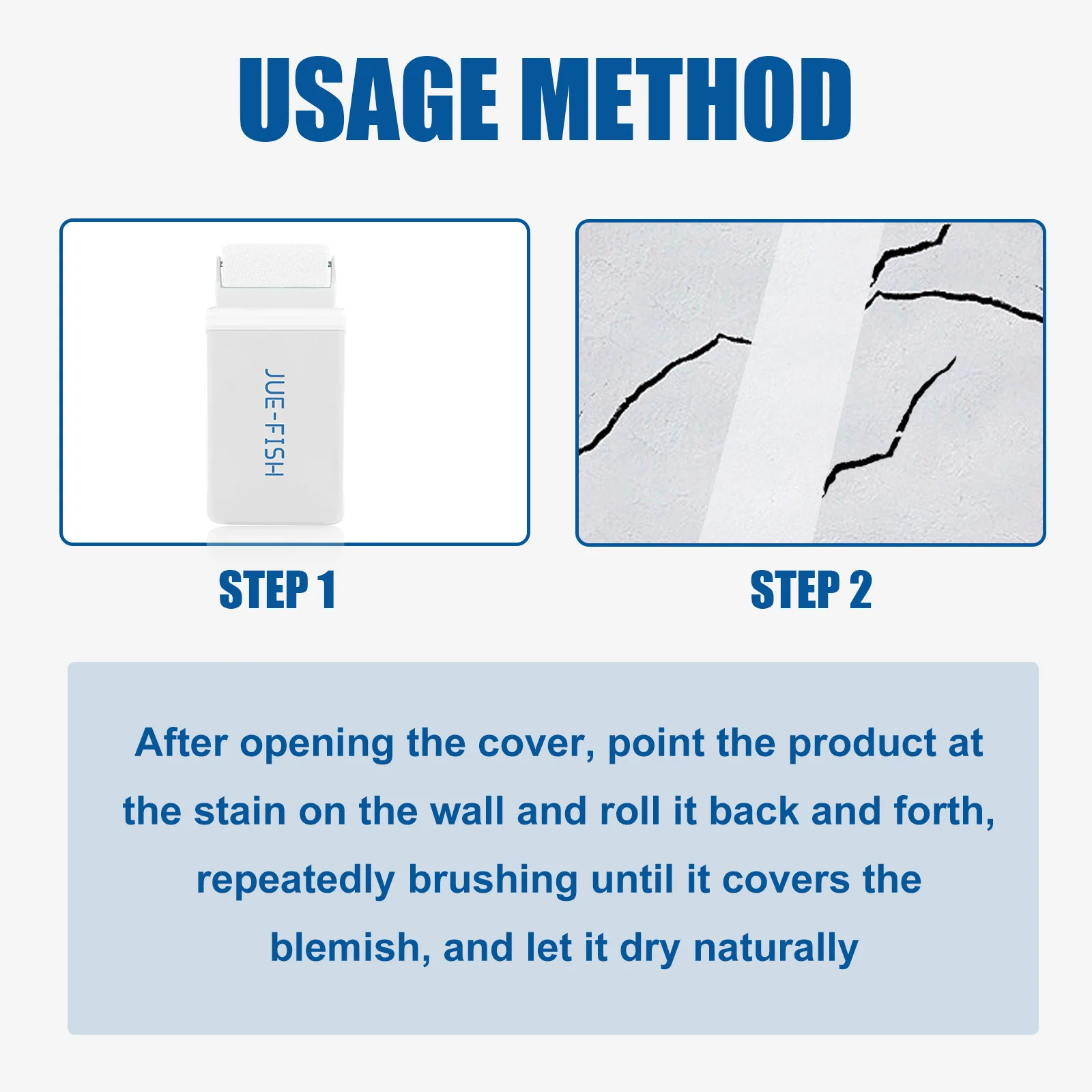 Wall repair roller brush moisture resistant crack graffiti cover renovation with paint wall paint