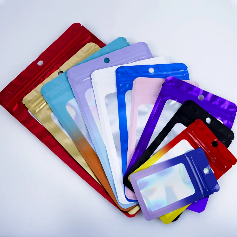 Opp clear packaging laminated plastic bags resealable bags custom plastic bag transparent with logo plastic