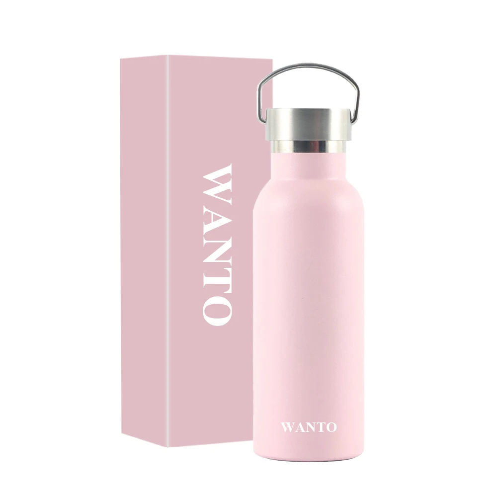Wanto eco friendly promotion thermos bottle vacuum flask stainless steel outdoor mug with vacuum flask thermal