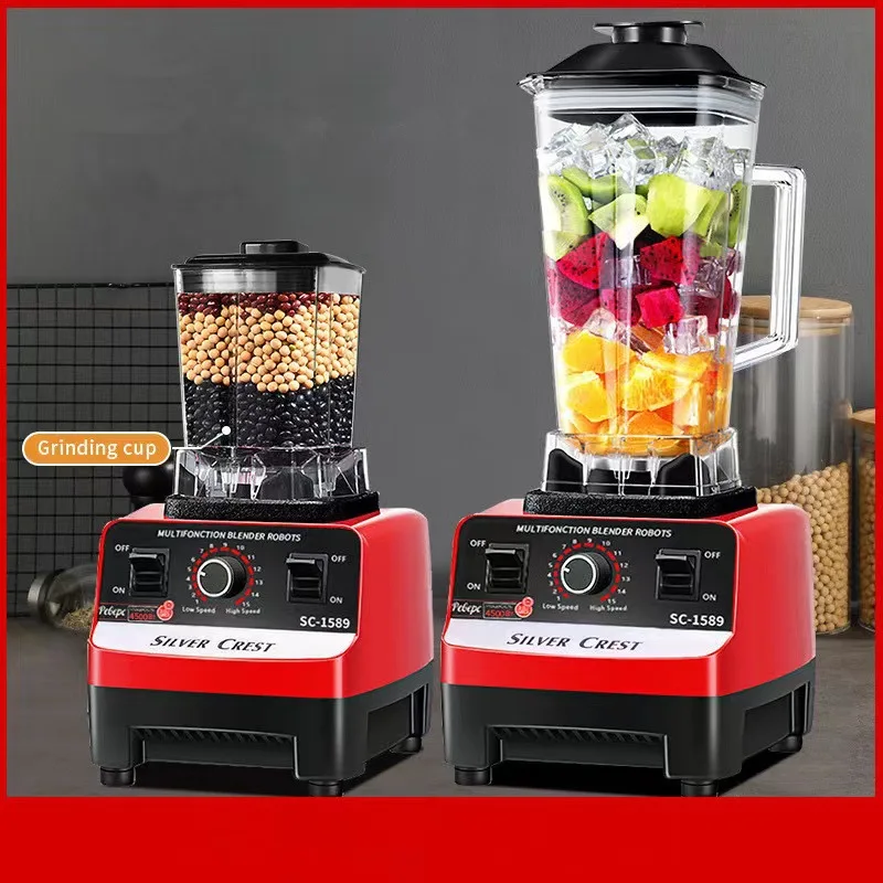 Hot Sale  Kitchen Multifunctional 4500W 2 in 1 and Juicer Mixer Silver Crown Electric mixer with variety of different plugs