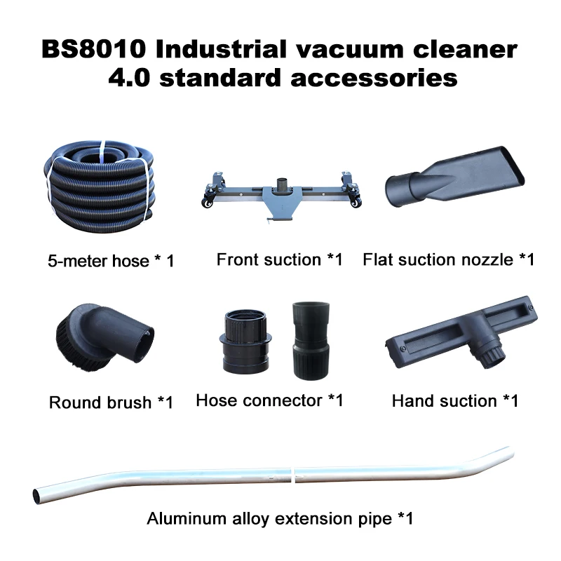 Boshuo Wet and Dry 80L Vacuum Cleaner 4500W Large Capacity Industrial Vacuum Cleaner Factory Cleaning