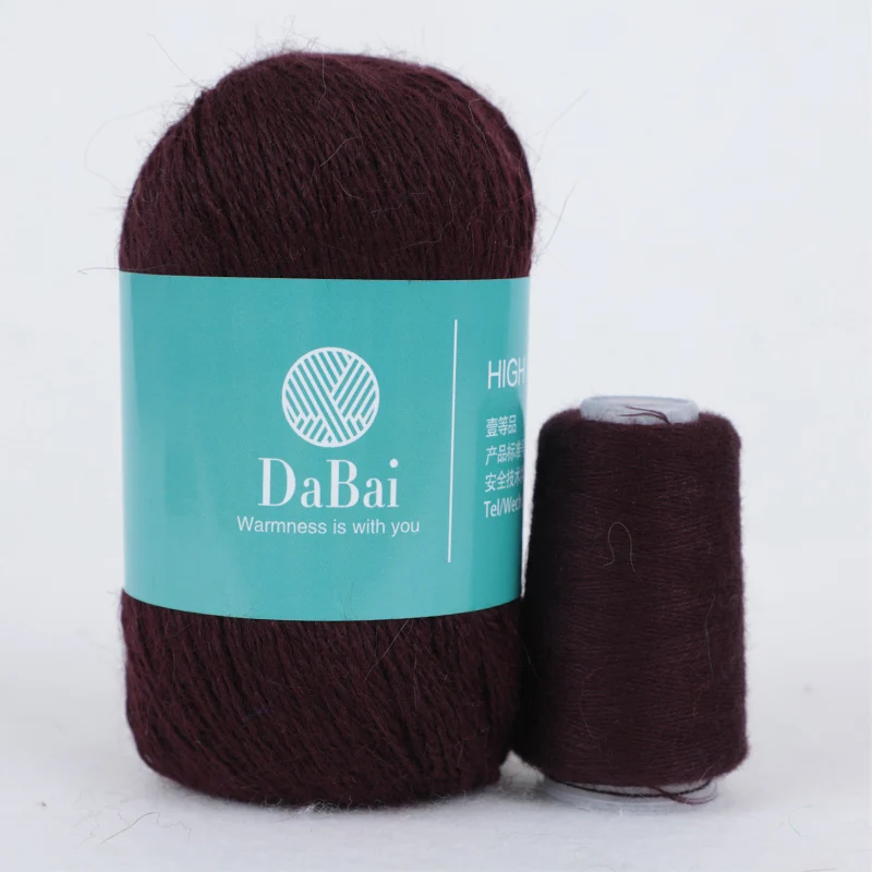 worsted wool blended knitting yarn inventory knitting yarn long mink wool yarn