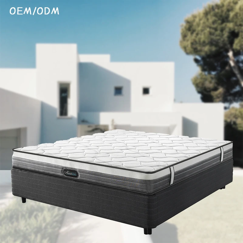 Pocket Spring Tight Top Mattress with High Density Foam in Rolled Up Package