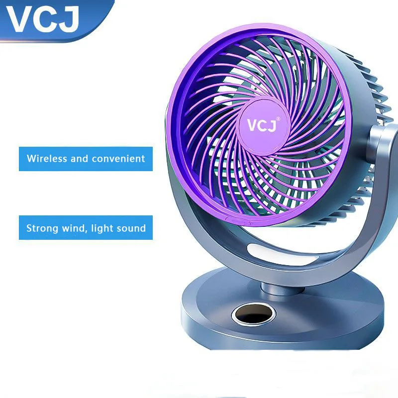 Factory Direct Sales USB Charging Portable air Circulation Fan Household Desktop Wall Mounted Electric Fan