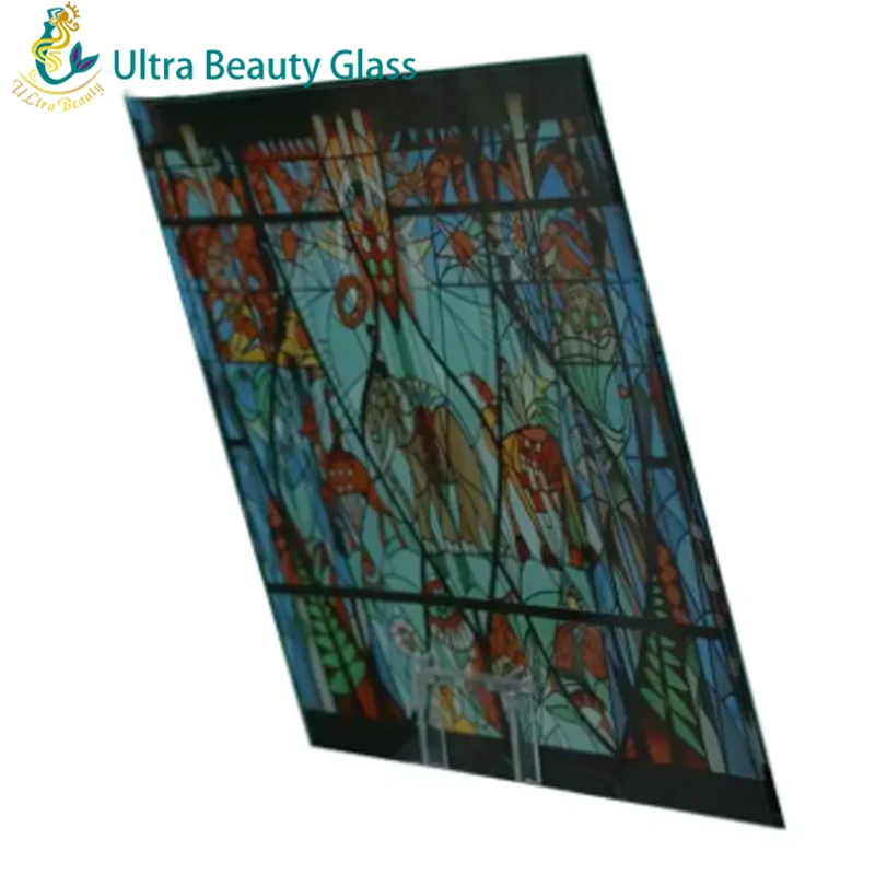 Decorative Customized Decorative Glass Silk Screen Digital Printing Glass for Building Wall Safety Digital Printed Glass