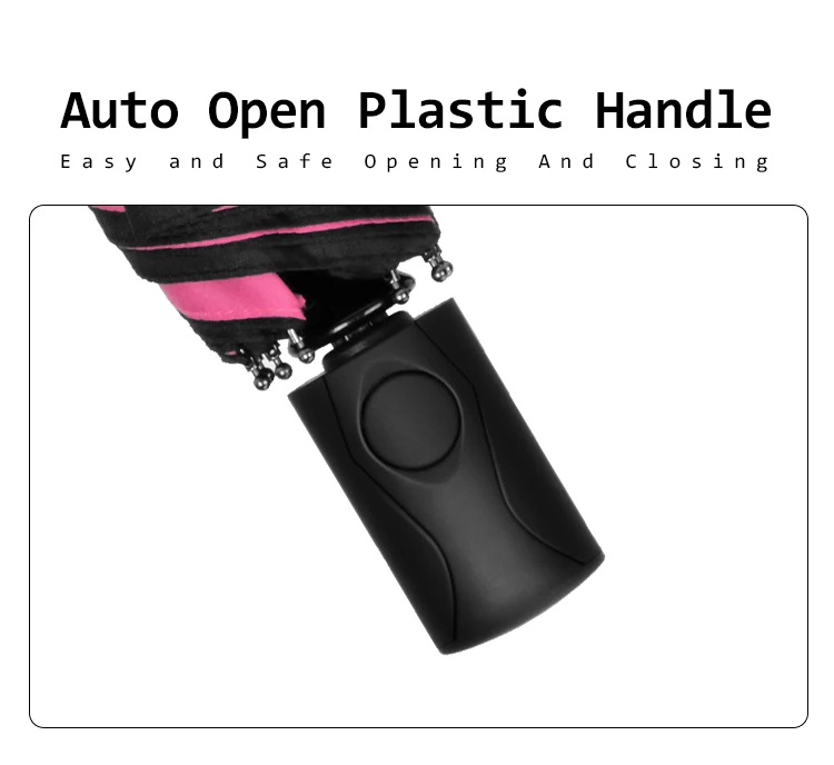 Fully automatic custom logo umbrella with UV 3 fold auto open and close rainproof outdoor shading parasol umbrella