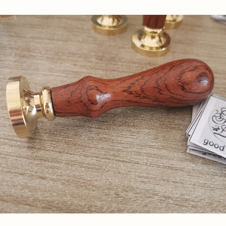 hot sale custom sealing  wax stamp wax vintage stamp wooden wax seal  stamp