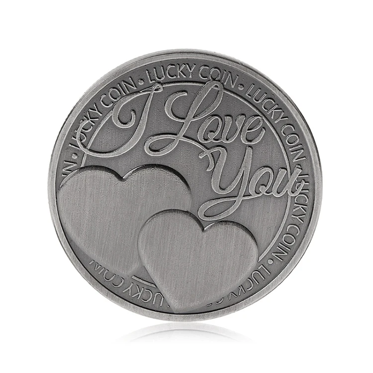 
Commemorative couple collection art gifts souvenir with lucky metal coins 