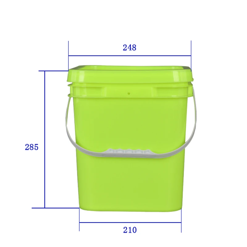 Explosive New Products 10L White Plastic Square Bucket For Food Package