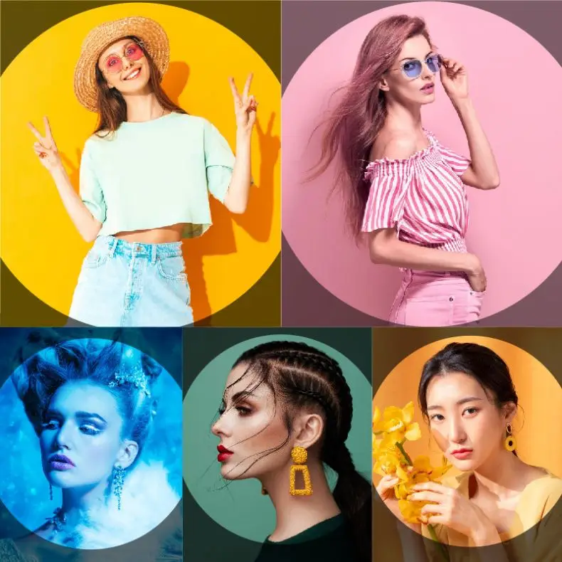 Factory Direct Led Fill Light With Four Color Lenses Studio Portrait Photography Video Spotlight