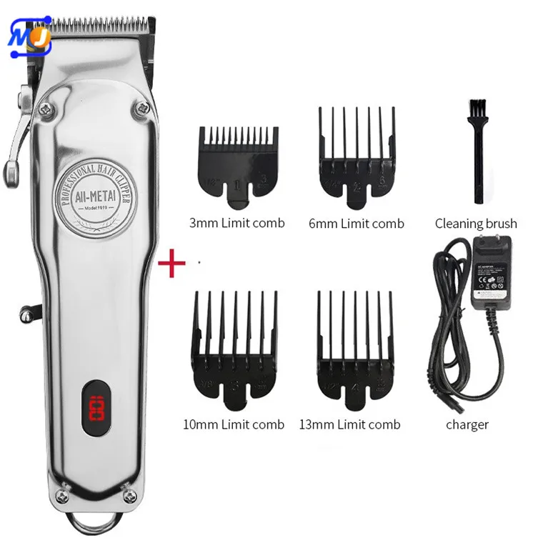 Zkagile Hair Clippers Rubber Accessoory Gold Blade Hairdresser Trimmer Professional Electric