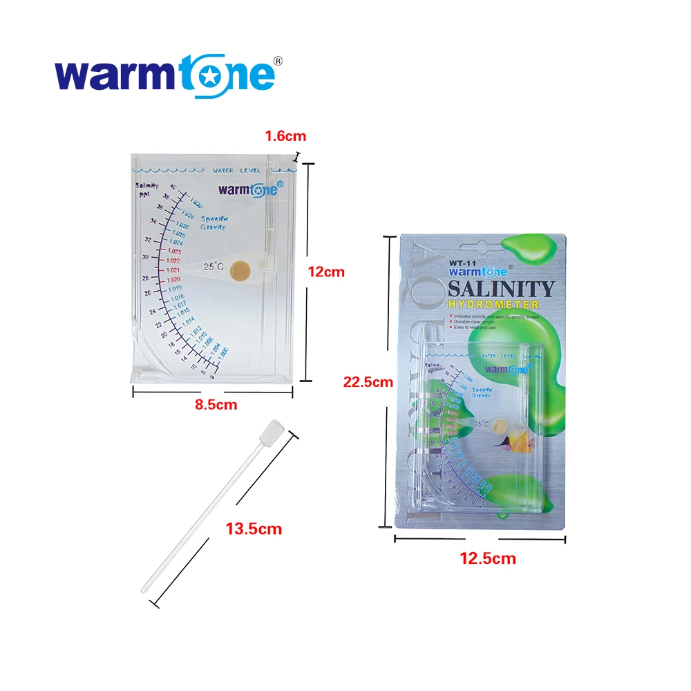 WARMTONE WT-11 полностью водонепроницаемый плавающий аквариумный пластиковый измеритель солености