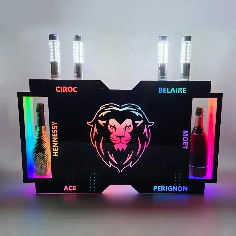 App Controlled LED screen VIP wine Display Led Letter Message Board Bottle Presenter DIY Message Billboard Sign Bottle Carrier
