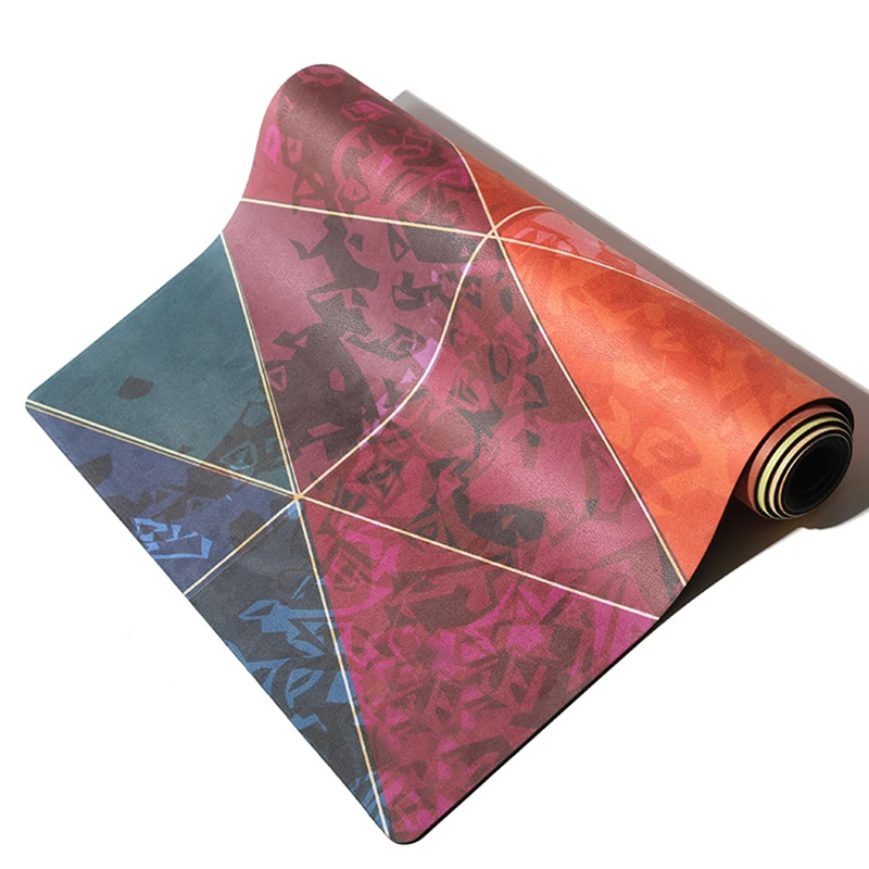 Gymnastic 1Mm Thick Real Rubber Tree Folding Recycled Microfibre Yoga Mat