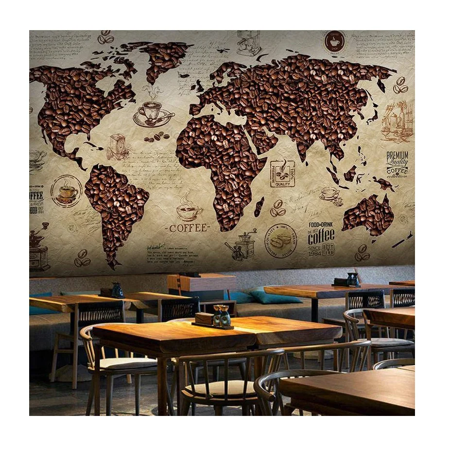 Настенная самоклеящаяся наклейка в виде Кофейни для украшения