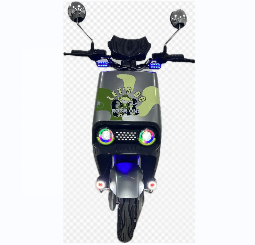 Cool lighting popular big pedal electric motor/motorcycle/scooter2000W high speed 65km/h for delivery moped e-motor for adult