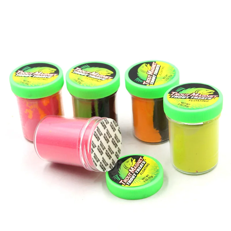 52g Garlic Flavor Powerbait Floating Fish Salmon Trout Fishy Smell Plastic Soft Bait lure Fishing Attractants Scents