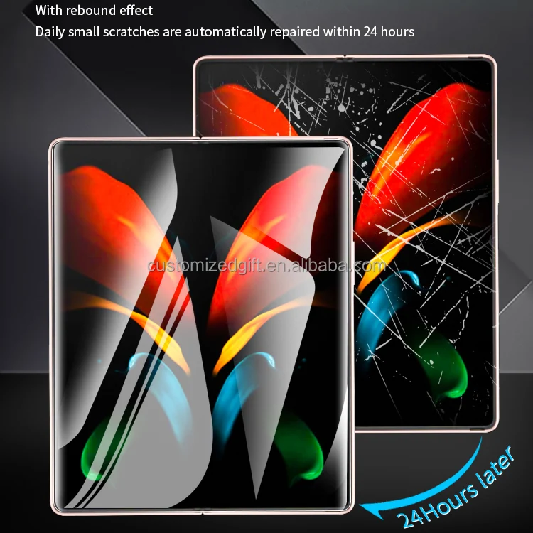 0.14mm Hydrogel Film for Royole FlexPai Invisible Screen Protector Fold Curved Protective Gel Film Scratch Resistant 6D TPU Film