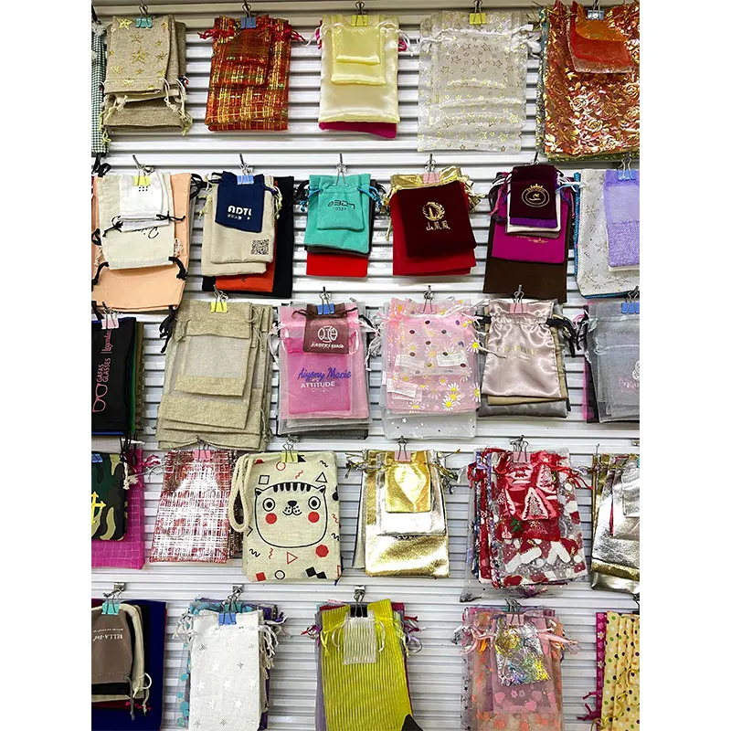 Pure Organza bags and transparent yarn bags clear jewelry packaging bags