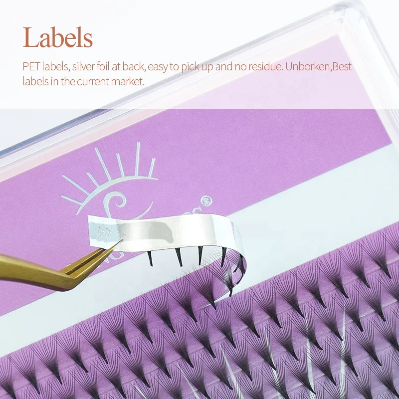 Song Lashes Private Label Korean PBT Fans Handmade Russia Volume Synthetic Pro Made Fans Eyelashes