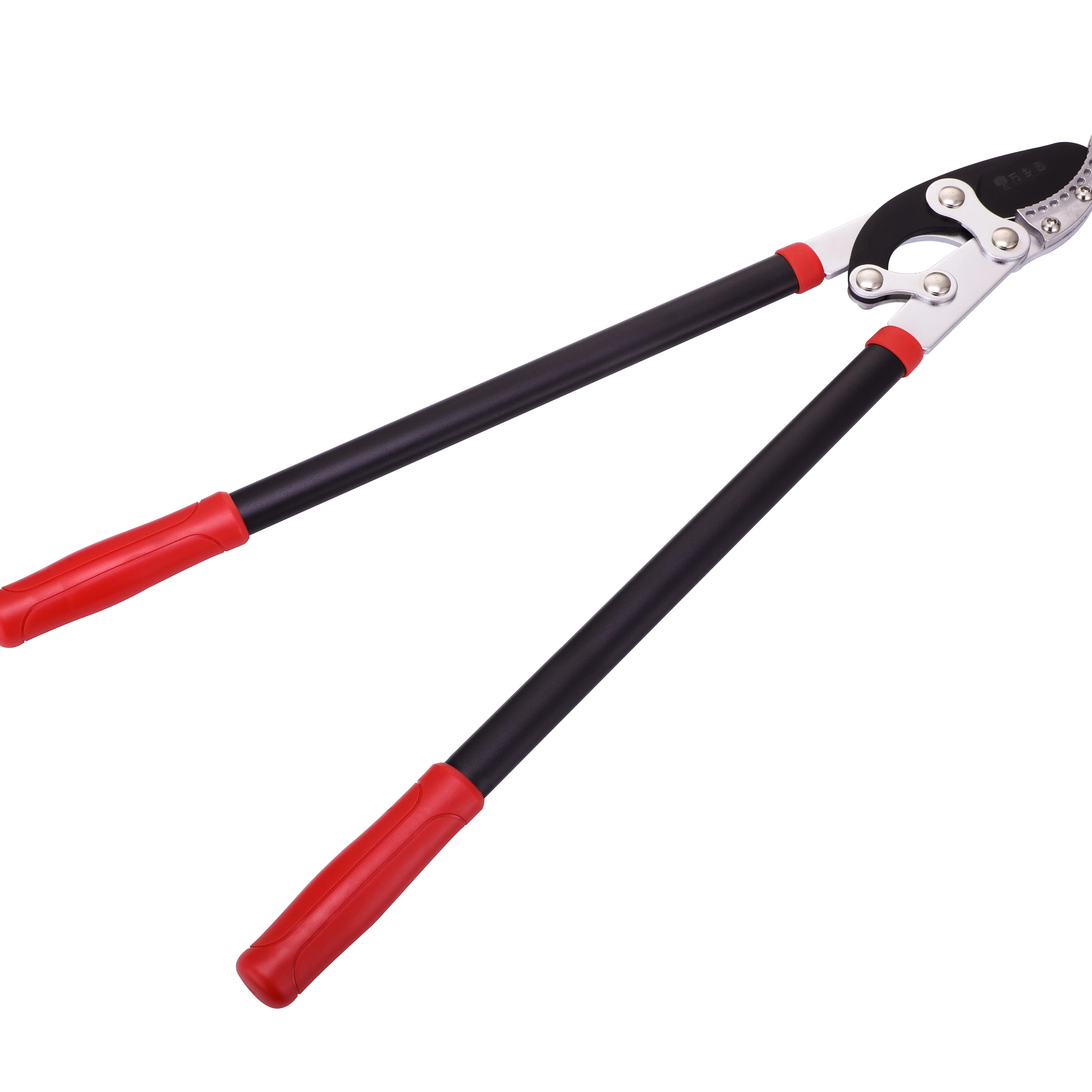 Секатор для резки дерева с алюминиевой рукояткой и трещоткой