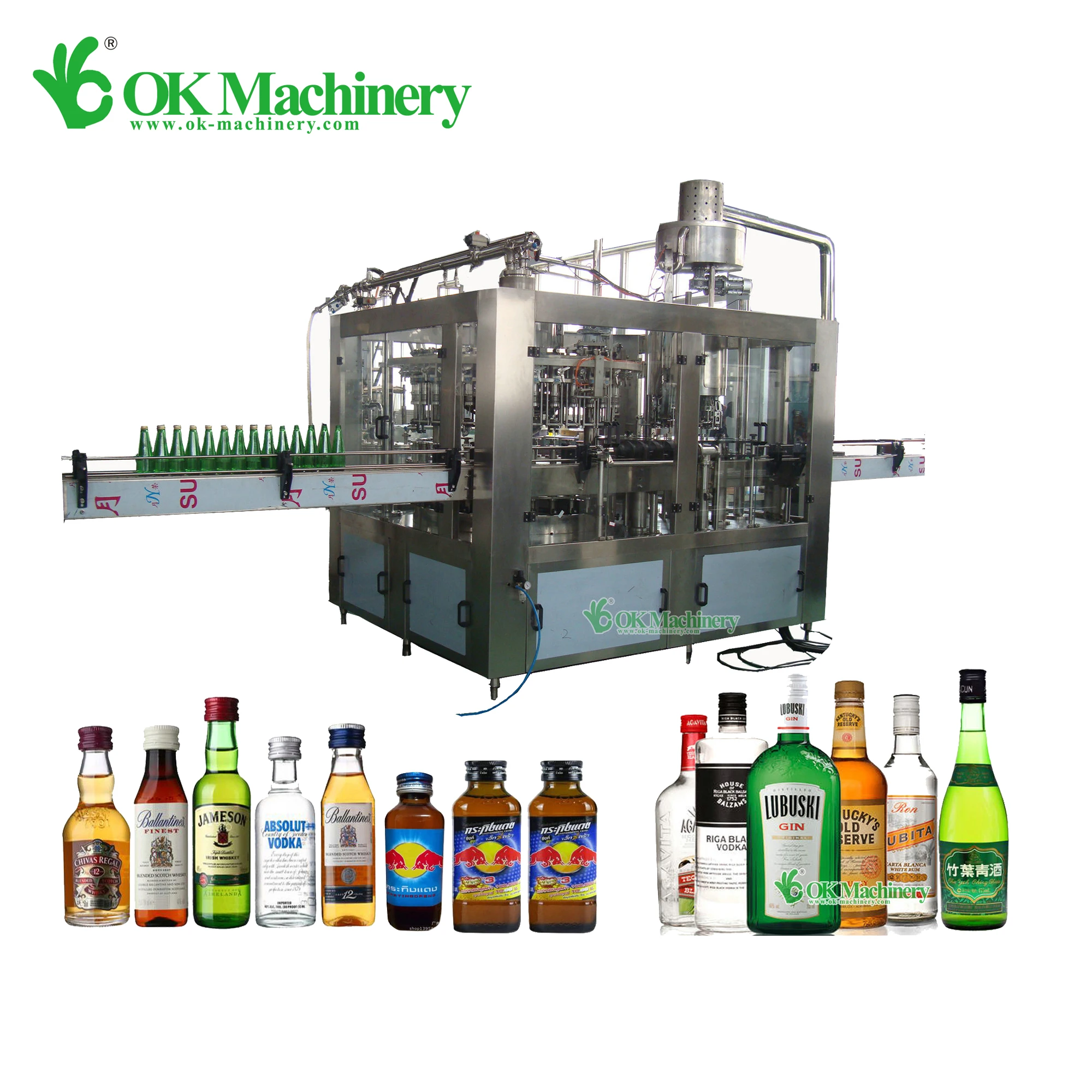 Factory supplier factory price automatic gravity wine bottle filling line